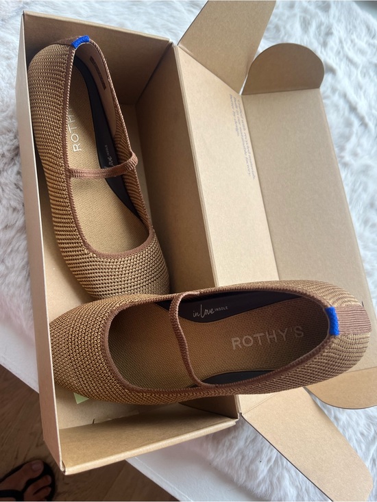 Rothy's Shoes - Rothy's Brown square Mary Jane Flats